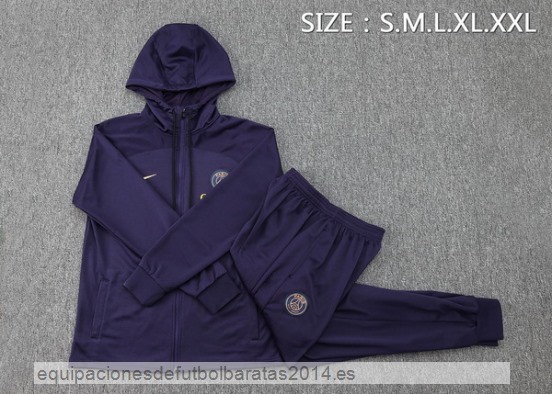 Nuevo Conjunto Completo Chaqueta Con Capucha Paris Saint Germain 23/24 Purpura Baratas